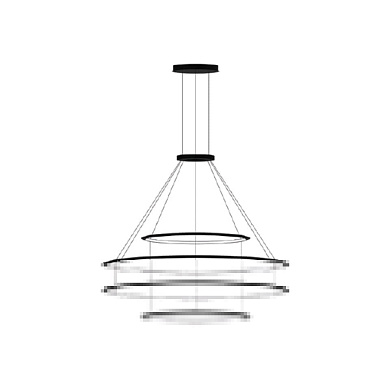 CF4I-00A9AZOU05 подвесной светильник Leds C4 Circular Outward 4 Rings (ø1200 ø2000 ø2000 ø1200) черный