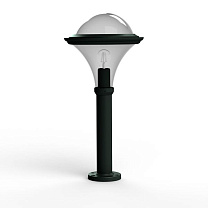 Dallas N° 7; Smoked polycarbonate E27 75W; Slate grey