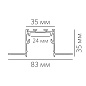 Встраиваемый линейный светильник LINEAR 3535 F Led Technology — фото 1