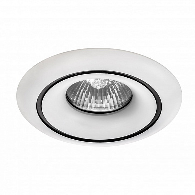 встраиваемый потолочный светильник бело-черный