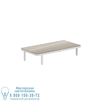 СТОЛ ALURA LOUNGE 160 LTH 160X80X34CM БЕЛАЯ КЕРАМИЧЕСКАЯ СТОЛЕШНИЦА СЕРО-СЕРЫЙ Royal Botania