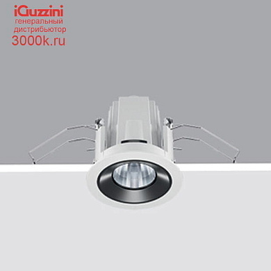 P317 Laser iGuzzini Fixed round recessed luminaire - LED - medium - White/Black