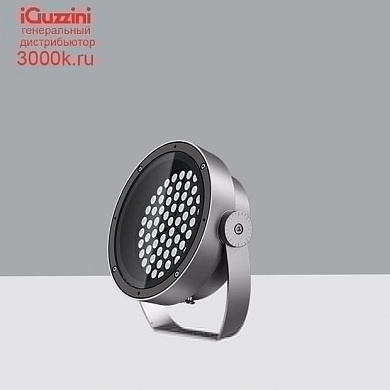 N468 Agorà iGuzzini Spotlight with bracket - Neutral White LED - Integrated Ballast - Wide Flood optic - Ta 40