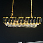 40.2893 подвесной светильник Imperiumloft Empire black rectangular chandelier crystal — фото 1