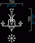 5307/08 Odile Barovier&Toso люстра