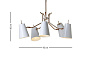 Ray Ceiling Lamp люстра Villa Lumi RAY-CL-VIL-1001