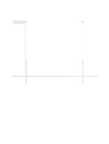 Sandy White Aluminium & Acrylic LED 30Watt 220-240Volt 1569Lm IP20 3000K L:152 W:6 H:100-195 cm