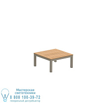 НИЗКИЙ СТОЛИК TABOELA 80X80CM ПЕСОК С СТОЛЕШНИЦОЙ ИЗ ТИКА Royal Botania