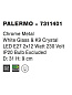 7311401 PALERMO Novaluce светильник LED E27 2x12W IP20