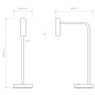 1058006 Enna Desk LED Astro lighting настольная рабочая лампа матовый чёрный — фото 8