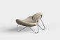 Meadow lounge chair Sisu 0105/Chrome Woud, кресло