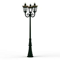 Louvre N° 10; one-piece clear glass E27 105W; Fir green