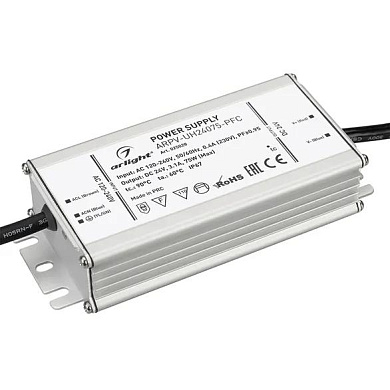 025028 Arlight Блок питания ARPV-UH24075-PFC (24V, 3.1A, 75W)