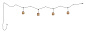 Подвесной светильник Bover Nans Catenary S / 16 / 4L уличный — фото 2