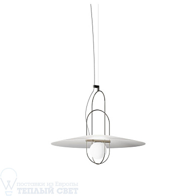 подвесной светильник с белым абажуром и металлическим каркасом