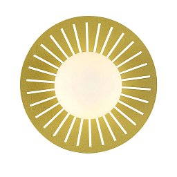 2356-1W Favourite Sonnenblume бра-подсолнух с матовым стеклянным шаром на золотом диске