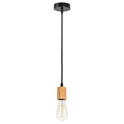 A7047SP-1BK Arte Lamp MARK подвесной светильник с деревянным держателем и лампой Эдисона