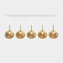 Подвесная система Tom Dixon Whirl Linear - Золотой полированный Поликарбонат