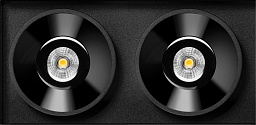 BLACK FOSTER TRIMLESS 2 потолочный встраиваемый светильник, Arkoslight
