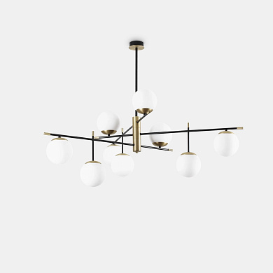 потолочный светильник с несколькими матовыми плафонами