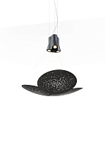 подвесной светильник с полусферическим плафоном и фактурной поверхностью