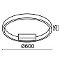 Rim Maytoni потолочный светильник MOD058CL-L35BSK латунь