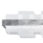 Kolarz Rettangolo 6040.80150/W люстра сусальное серебро белый длина 155cm мин. высота 29cm макс. высота 262cm 1 лампа led — фото 2