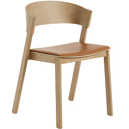 33039-OAK_COGN Muuto Cover кресло кровать коньячного цвета дуб
