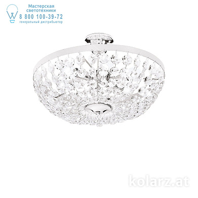 Kolarz VALERIE 960.16K.5 потолочный светильник хром ø40cm высота 25cm 6 ламп e14