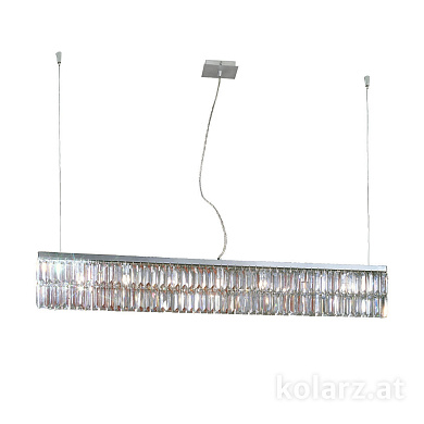 Kolarz Prisma 314.87.5 подвесной светильник хром ширина 120cm высота 20cm мин. высота 27cm макс. высота 250cm 7 ламп g9