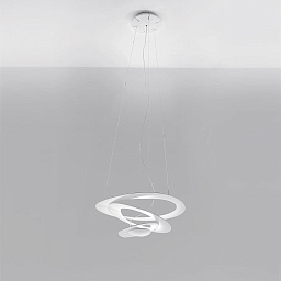 1249W10A Artemide Pirce подвесной светильник с плавными линиями и несколькими кольцами в композиции