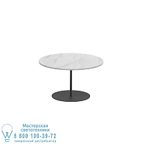 СТОЛИК BUTLER Ø60CM H35CM БЕЛАЯ КЕРАМИКА TERRA MARRONE Royal Botania