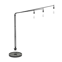 LUNIZ BASE AND POLE ANTHRACITE