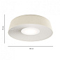 PLVEL160E27BABC Axolight Velvet 160 PL современный потолочный светильник белый; слоновая кость — фото 1