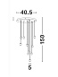 9303952 NOCCI Novaluce светильник LED 10x4.5Вт 230В 1860Lm 3000K IP20