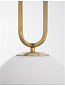 9191251 GRUS Novaluce светильник Brass Metal Opal Glass