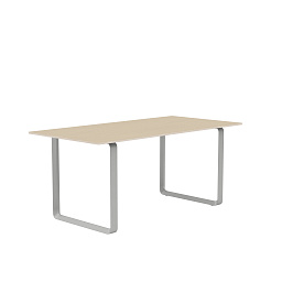 70TAB170A0702 Muuto 7070 обеденный стол дубовый шпон серый 85x170 см