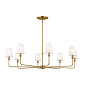 Pallas 42.75" 8 Light Chandelier Brushed Natural Brass люстра 52517BNB Kichler