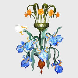 app-6-9 Sogni Di Cristallo Iris Deluxe Настенный светильник