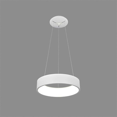 подвесной светильник кольцевой формы белого цвета