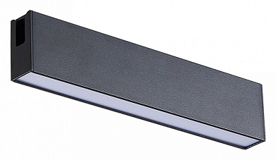 магнитный потолочный светильник с узким корпусом и черным покрытием для магнитного трека 48V