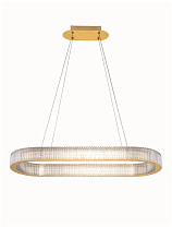 Triac Dimmable Platinum Gold Stainless Steel, Aluminium & Acrylic LED 70Watt 220-240Volt 5444 Lm IP20 3000K L: 90 W: 37 H: 130 cm