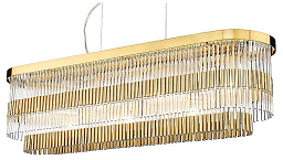 6813/17 SP-7 Divinare Brillante подвесной светильник прямоугольной формы с продольными стеклянными элементами