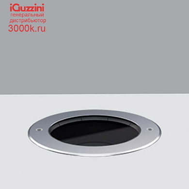 E176 Light Up iGuzzini Recessed floor luminaire Earth D=250 mm - Neutral White - Adjustable Flood optic - DALI