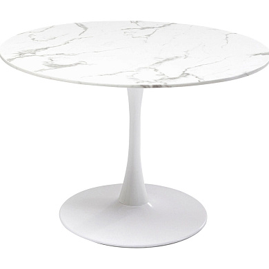 86017 Стол Veneto Marble White Ø110см Kare Design