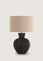 Bronzed shown with 18 Tall Cylinder Natural Linen with Cream Card Lining