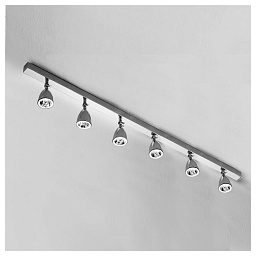N066 Tekna LILLEY SHADE ON RAIL 6 - светодиодный (1500 мм) потолочный светильник