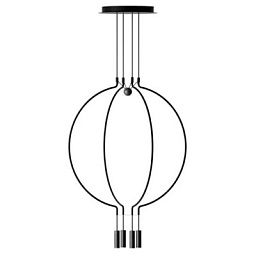 SPLIAIG4NENELED Axolight Liaison L4 SP LED крупная дизайнерская люстра чёрный