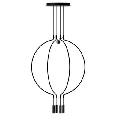 SPLIAIG4NENELED Axolight Liaison L4 SP LED крупная дизайнерская люстра чёрный
