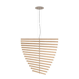 216782/11_10 Vibia Rhythm подвесной светильник деревянный с изогнутыми планками